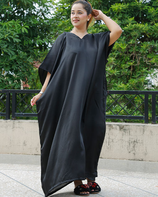 CODE 04 ( 3 pieces  kaftan dress )Jat Black