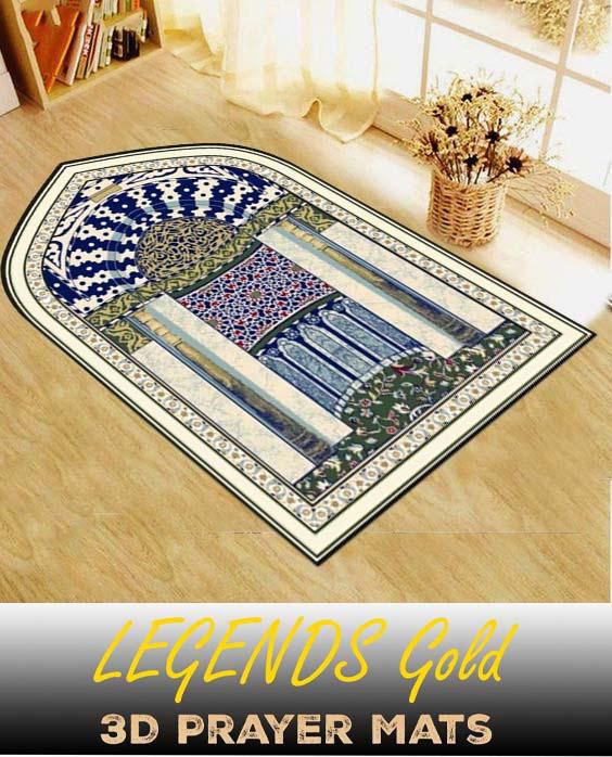 Luxurious Carpet Style 3D Prayer Mat (Code 08)