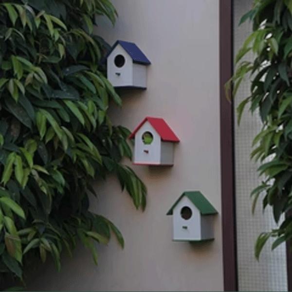 (Pack Of 4) PVC Bird House Waterproof Plain